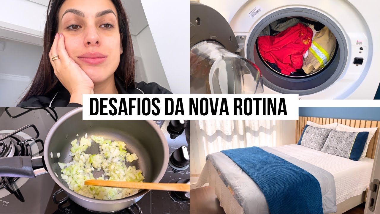 NOVA ROTINA REC&Eacute;M CASADA + LAVANDO ROUPA!