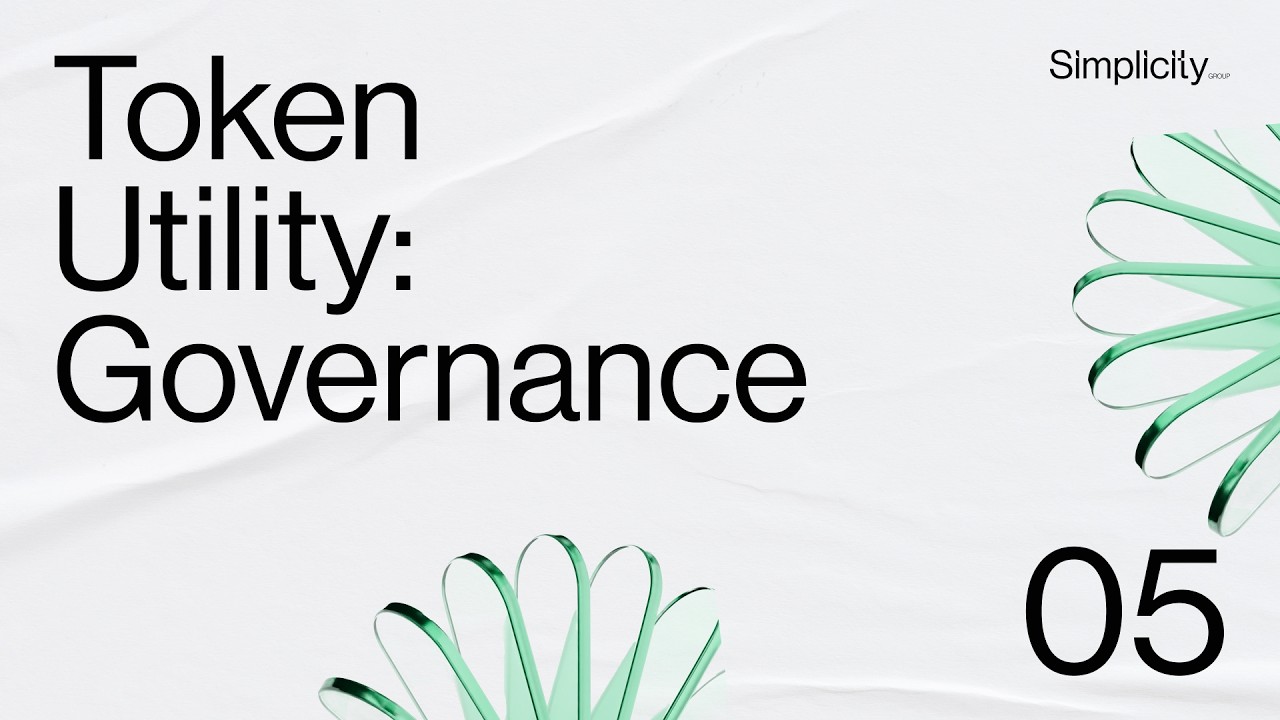 Token Utility: Governance &bull; Simplicity Group Tokenomics Course Ep. 5