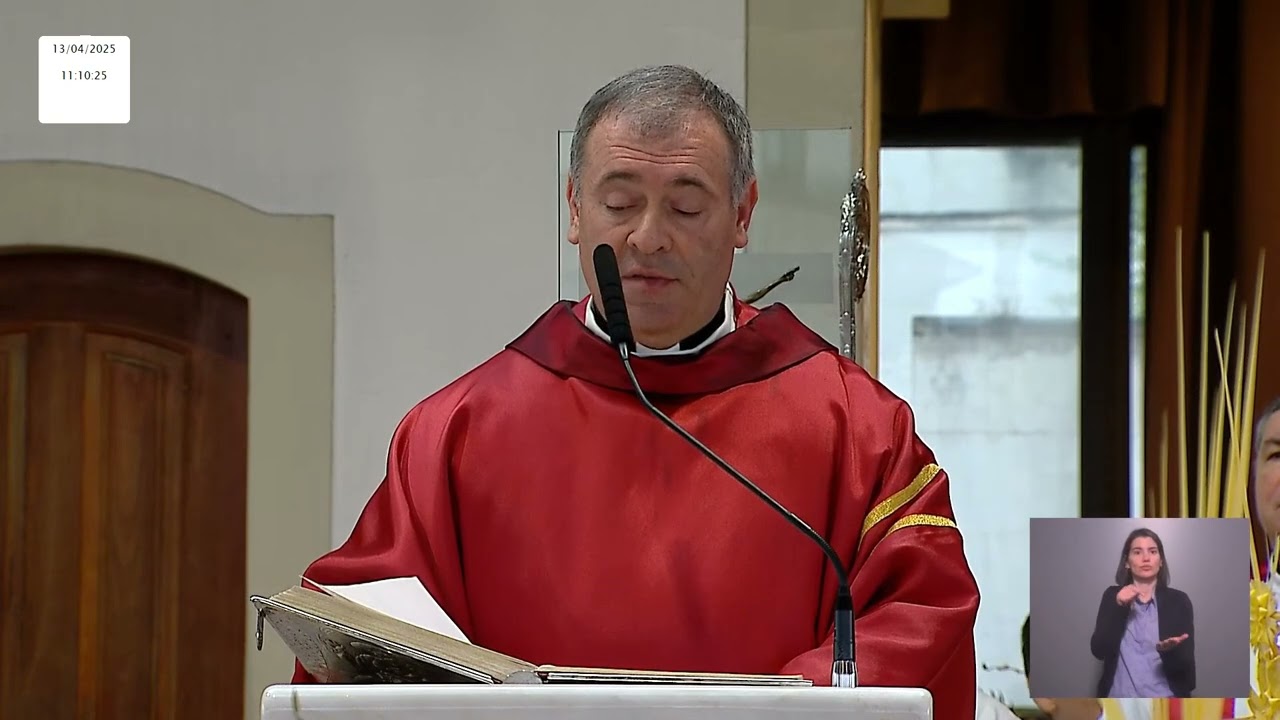 Missa do Domingo de Ramos desde o Recinto de Oração do Santuário de Fátima 13-04-2025