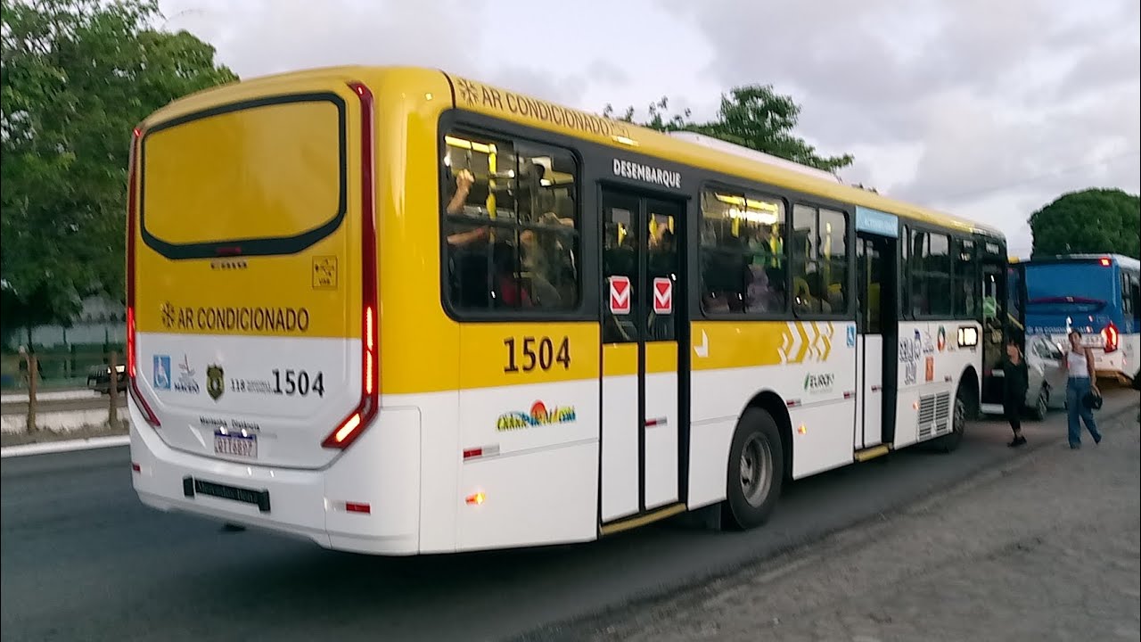 🚏 NOVA FROTA 25/26 DA VIAÇÃO CIDADE DE MACEIÓ 🟡 | Caio Apache Vip V MB OF-1721 BT6 | 1504 ❄️ #buses 
