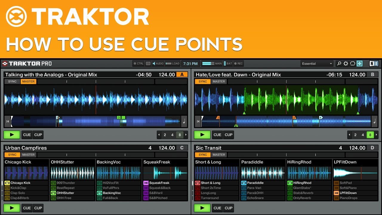 Traktor Pro 2 Tutorial: Cue Point Basics