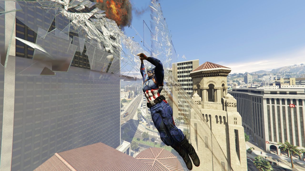 GTA 5 Random And Funny Fails #11 (Captain America - Epic Glass Shattering Fails )