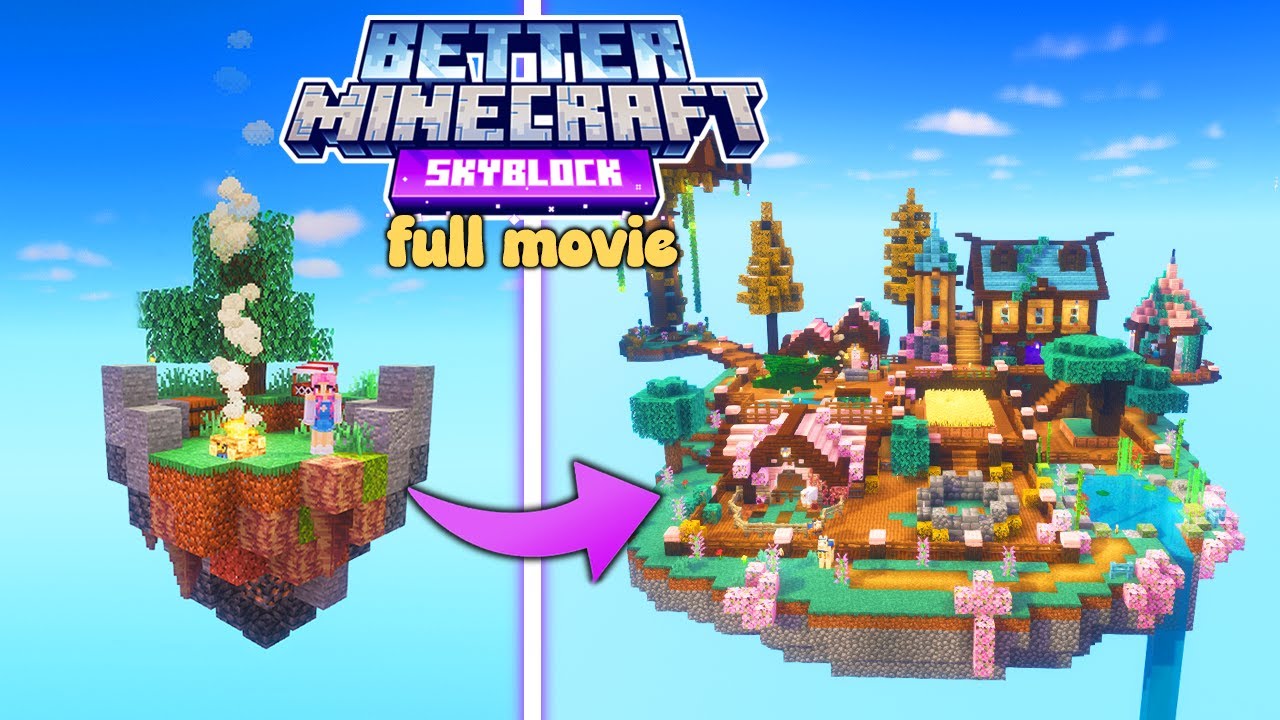 I Played 200 Days of Better Minecraft Skyblock! [Full Movie] ☁️