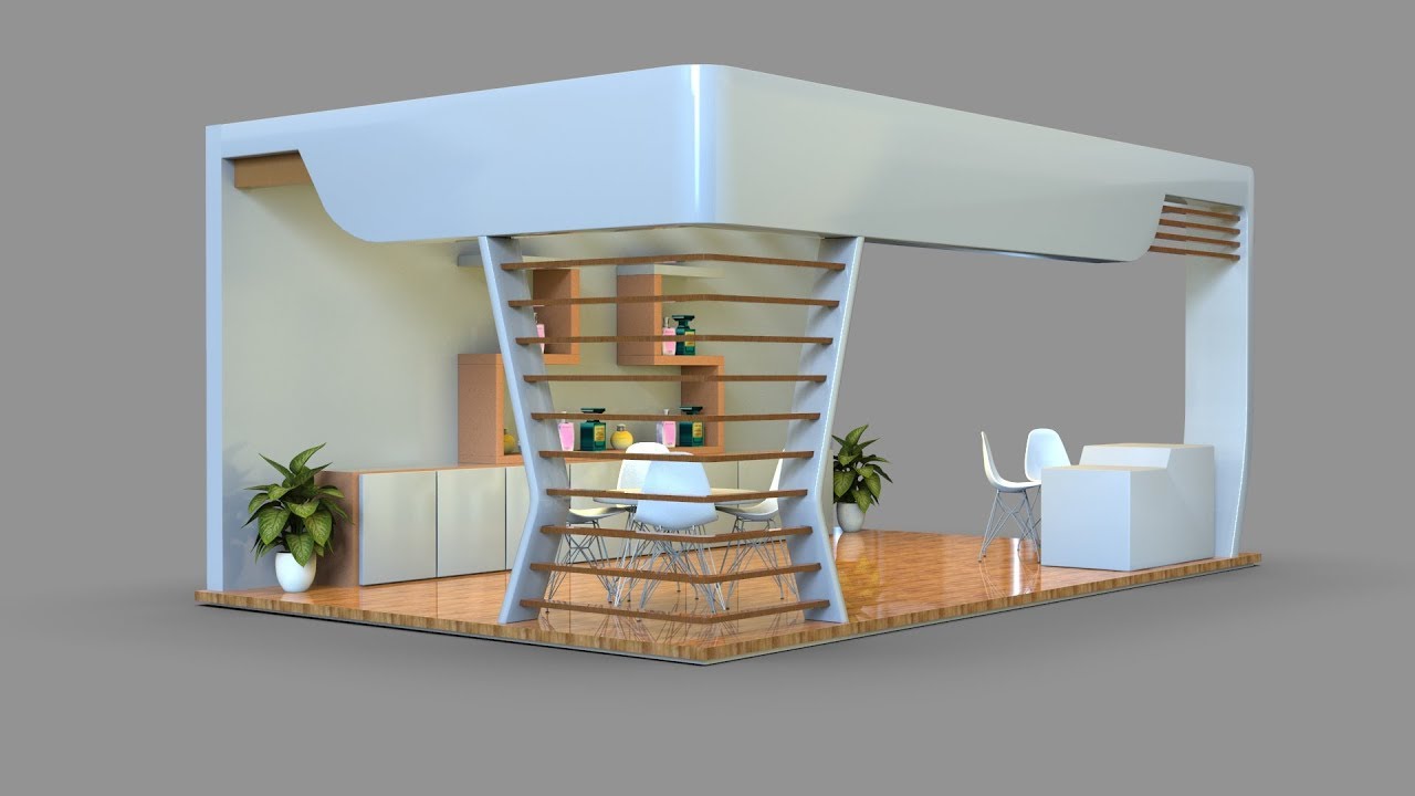 Exhibition Stand Blender 2.8 Modeling