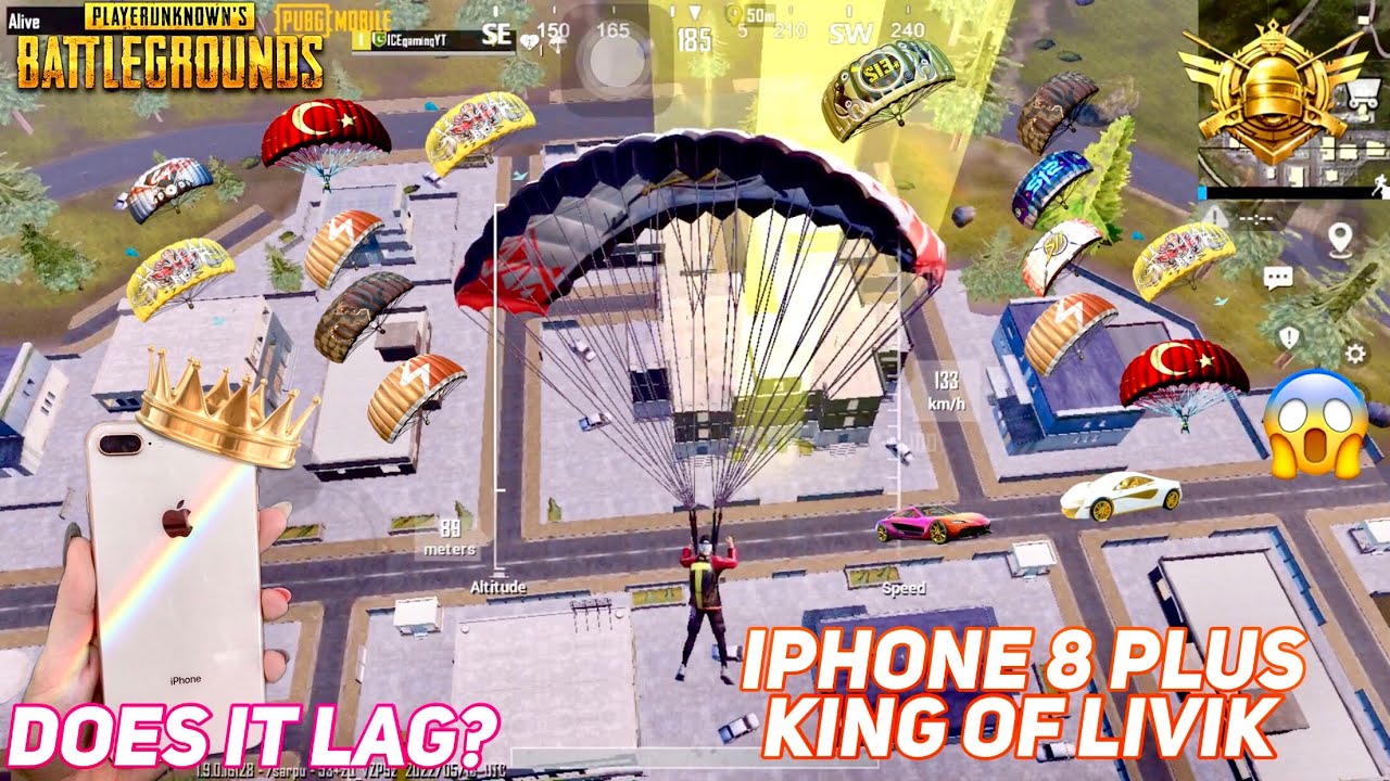iPhone 8 Plus Pubg test Gyro 4 finger claw 🔥 | Does iPhone 8 Plus lag in PUBG? Is it still good?