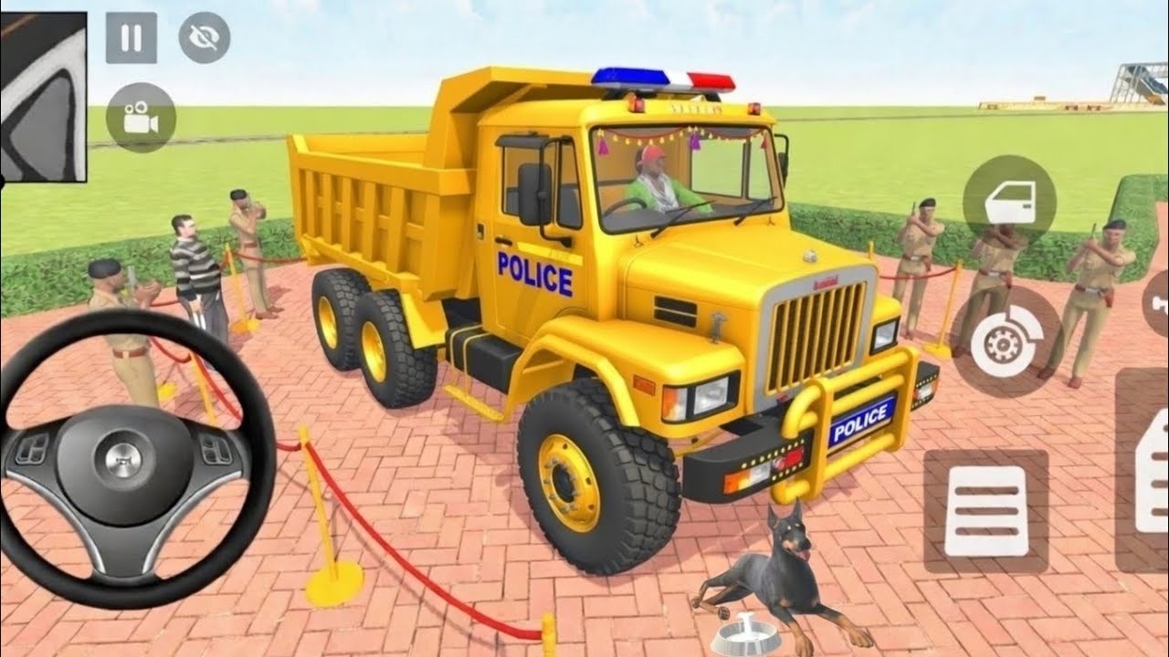🤑Indian Thift Auto Simulator🤩Indian Showroom Purchase😯Modified Golden Police Dump Truck& Car🥳Game