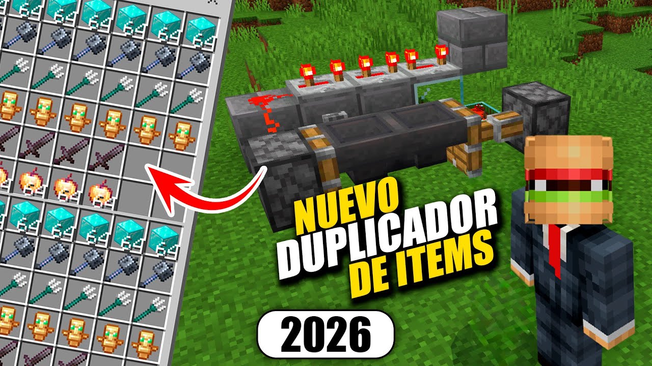 EL MEJOR DUPLICADOR DE ITEMS en Minecraft Bedrock