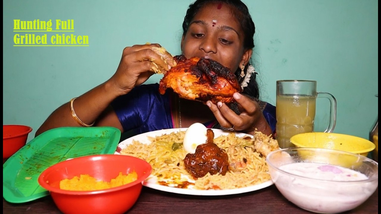Massive Chicken Thali! Grilled, Lollipop & Biryani + Refreshing Sugarcane Juice 🥤✨