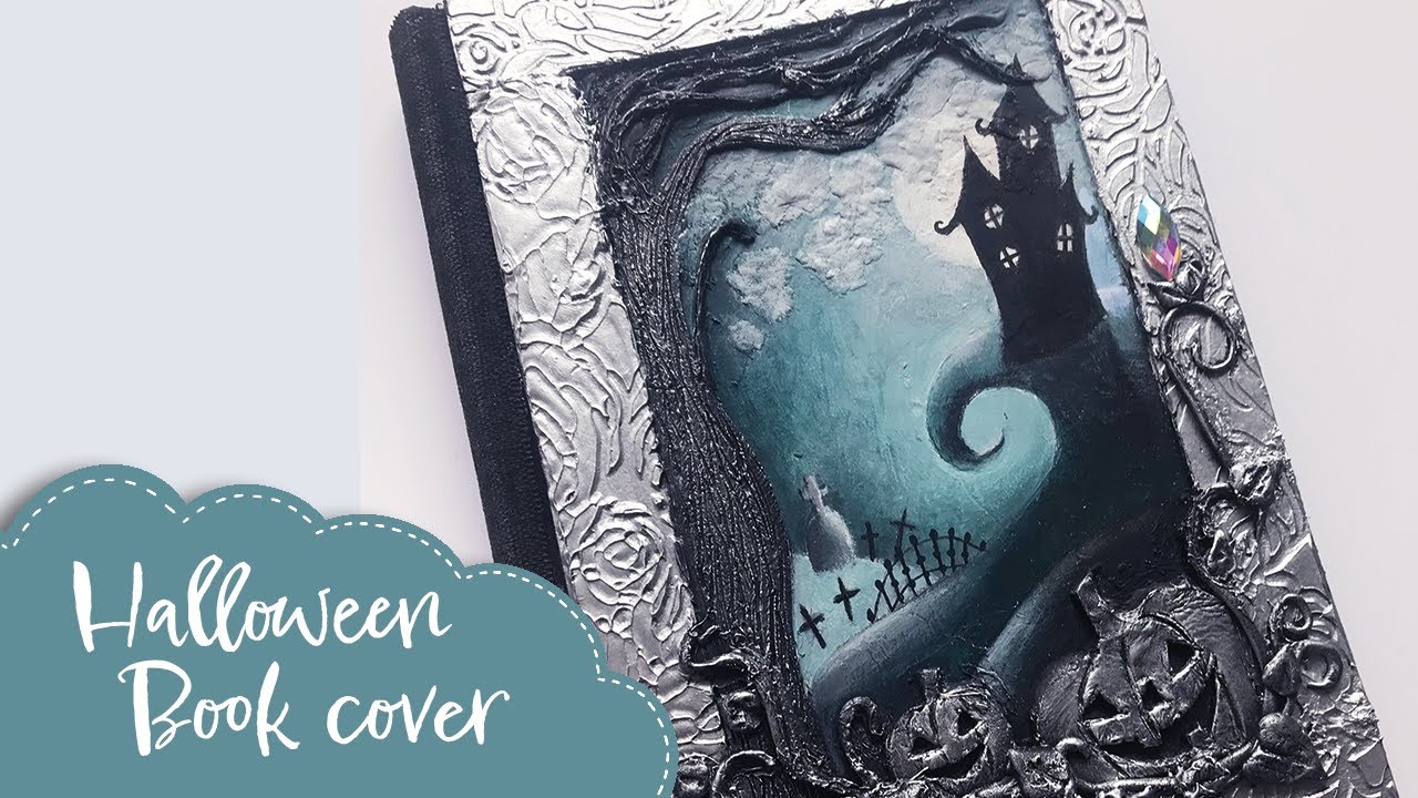 DIY Halloween book cover