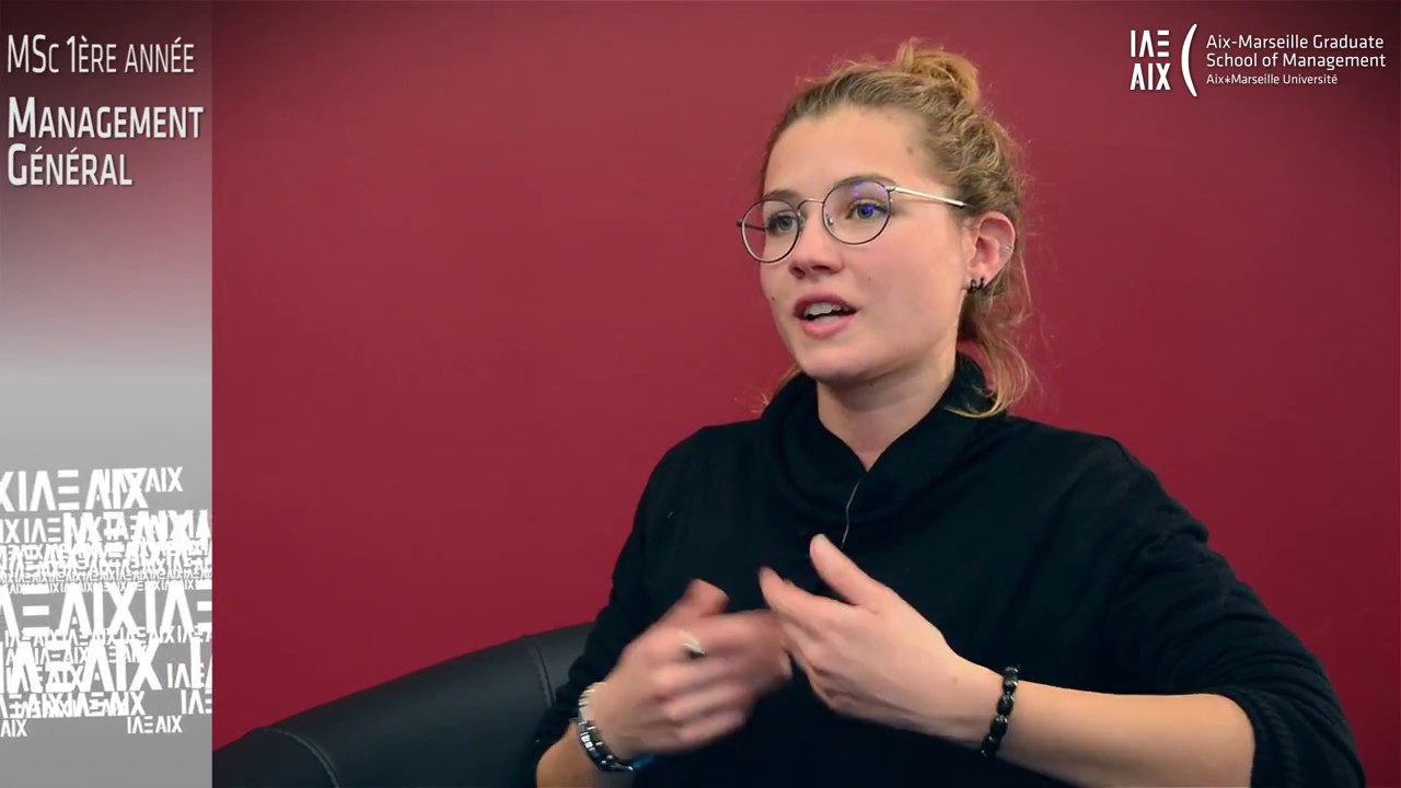 Eva, double licence droit et LEA, en MSc 1 (alternance)