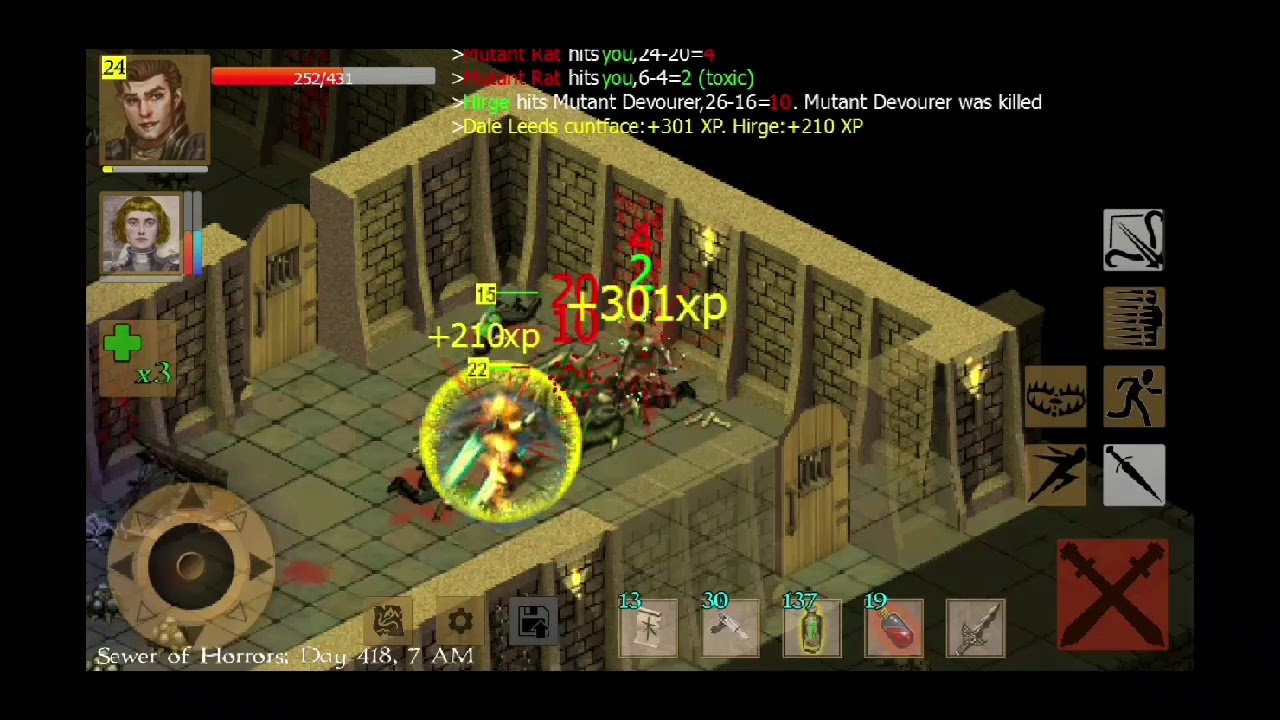 (Exiled Kingdoms) Sewer of horrors Rogue gameplay