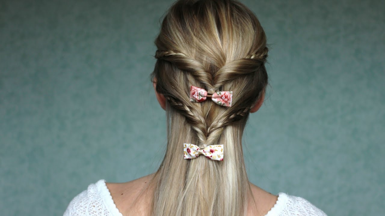 ✄ Coiffure Romantique avec tresses