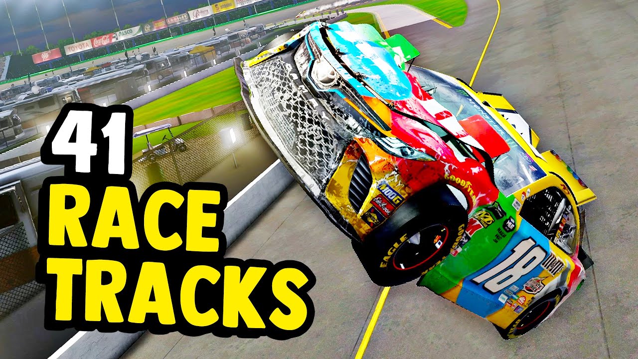 Я выехал на встречную полосу на каждой гоночной трассе NASCAR Heat