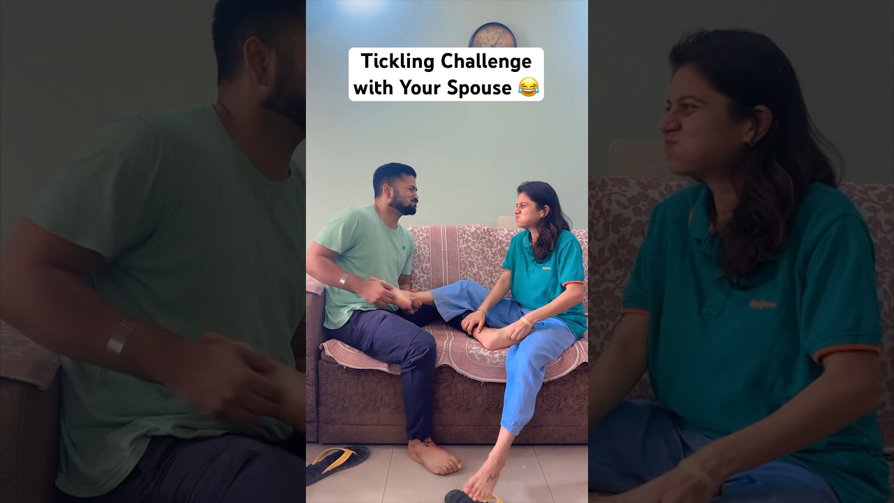 Tickling Challenge with Your Spouse 😂 #shorts