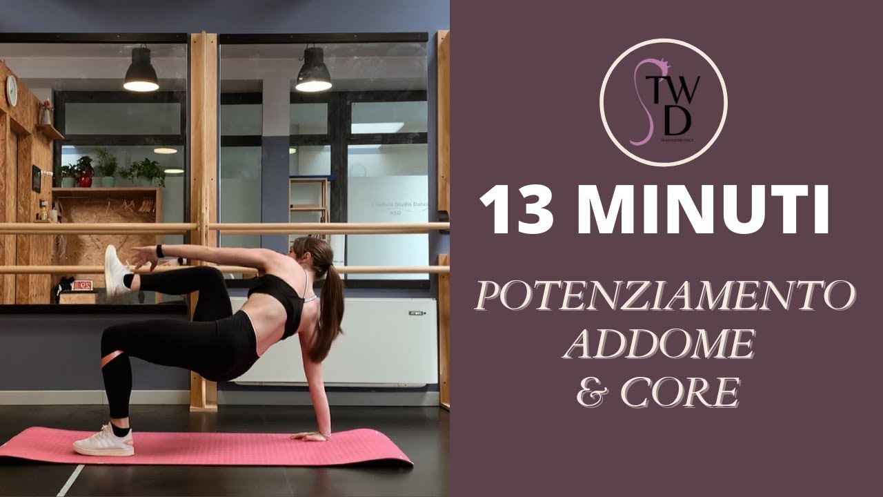 13 min POTENZIAMENTO ADDOME & CORE, nessun attrezzo | TrainWithDance