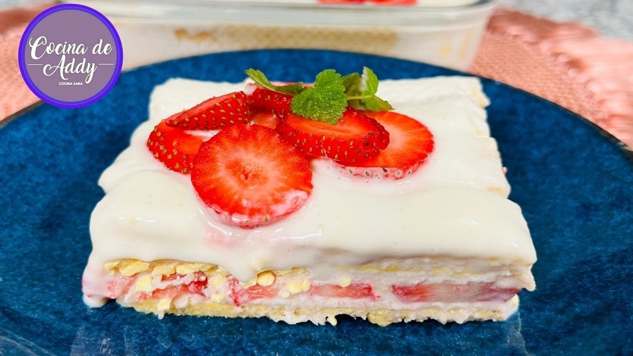 El POSTRE más Fácil y Rápido SIN HORNO. CARLOTA DE FRESA. FINAL INESPERADO. Especial Felices Fiestas