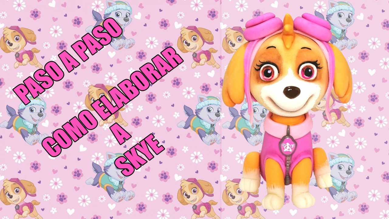 Como hacer a Skye de Paw Patrol  en cerámica al frío