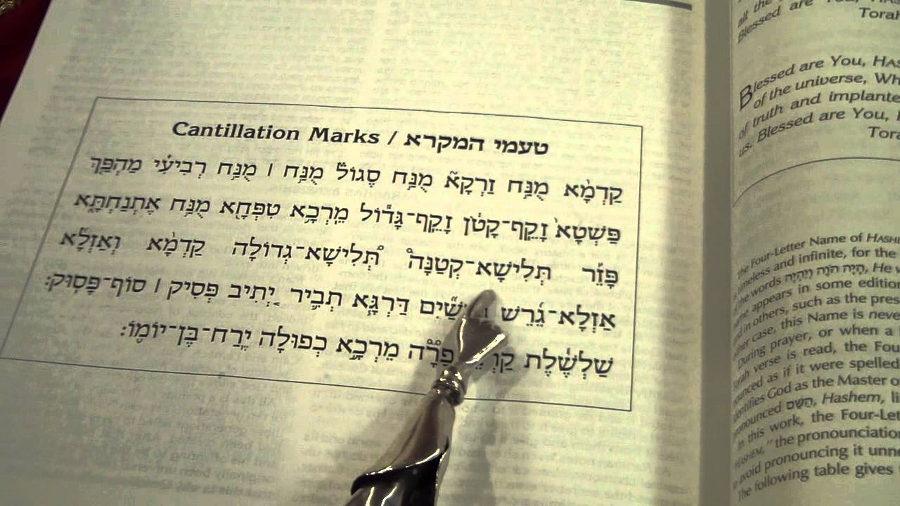 Trope Trop Cantillations Marks for Torah Readings Ashkenaz טעמי המקרא הגייתם וניגונם נוסח אשכנז