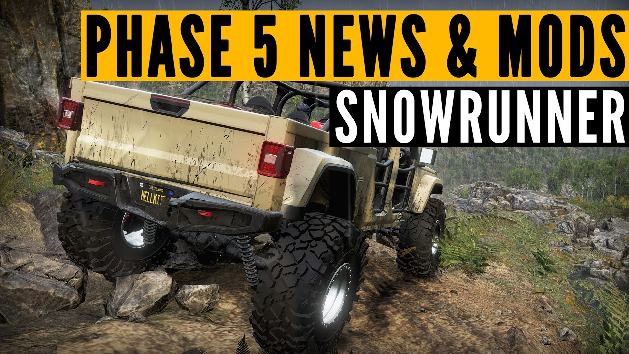 SnowRunner Phase 5 news UPDATE: New addons, mods & driving REAL cars