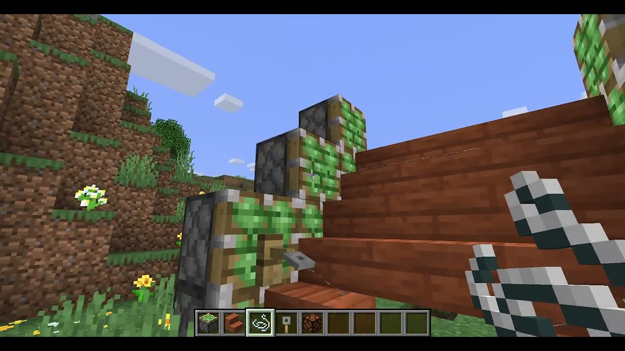 Showcasing a Minecraft automatic staircase