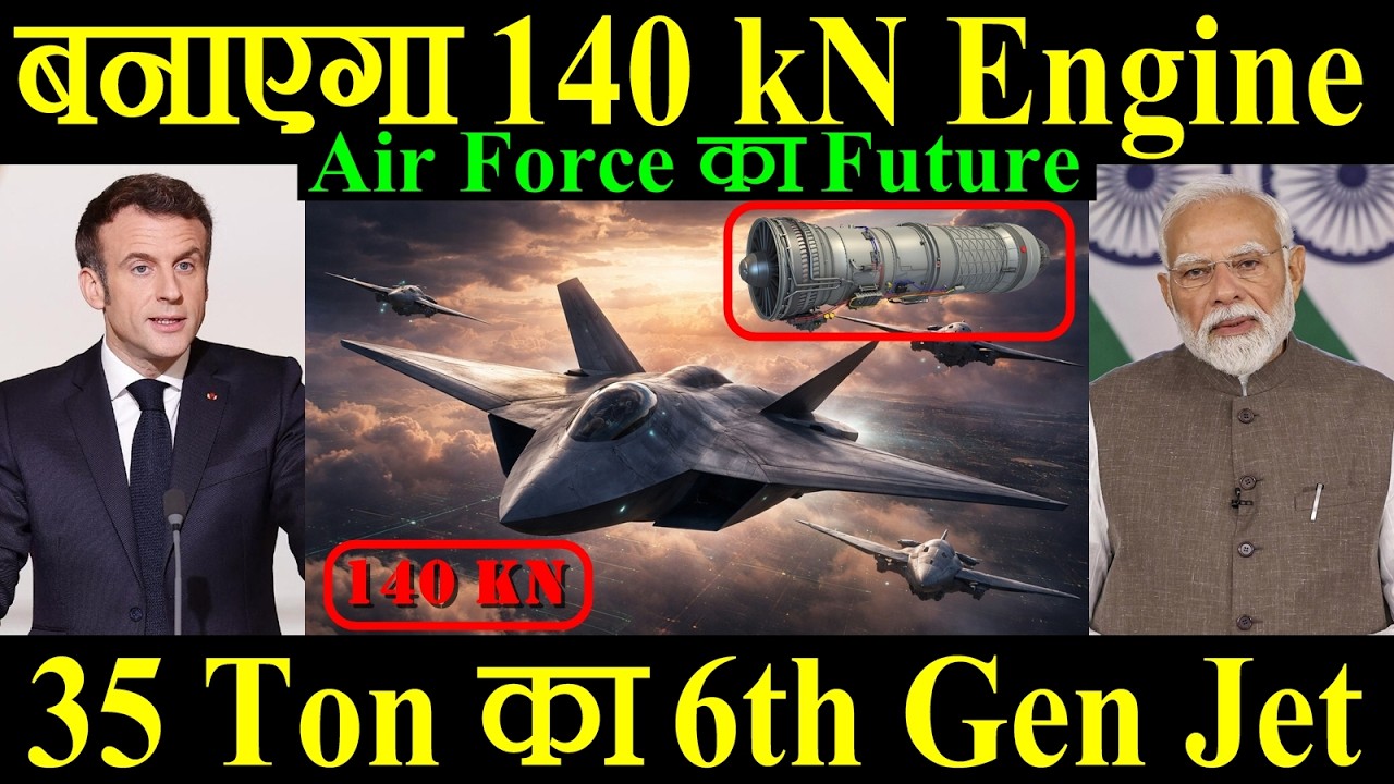 India बनाएगा 140 kN Engine, 35 Ton का 6th Gen Jet, Air Force का Future