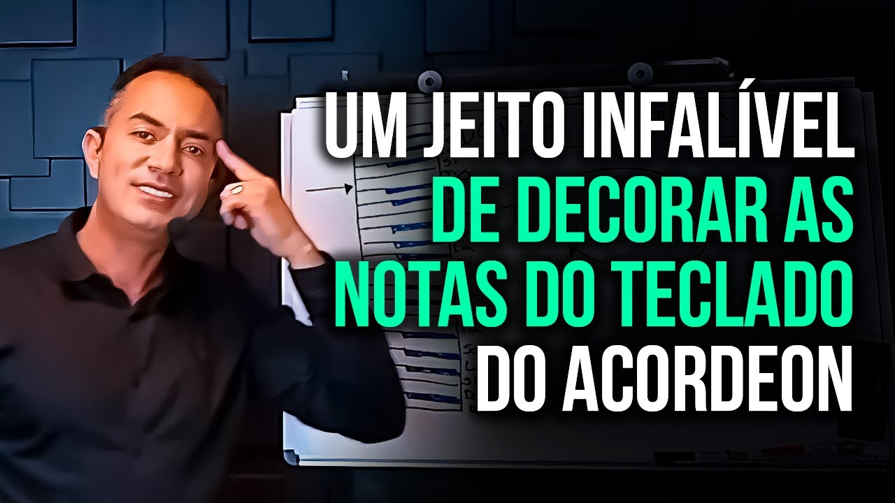 UM JEITO INFAL&Iacute;VEL DE DECORAR AS NOTAS DO TECLADO DO ACORDEON