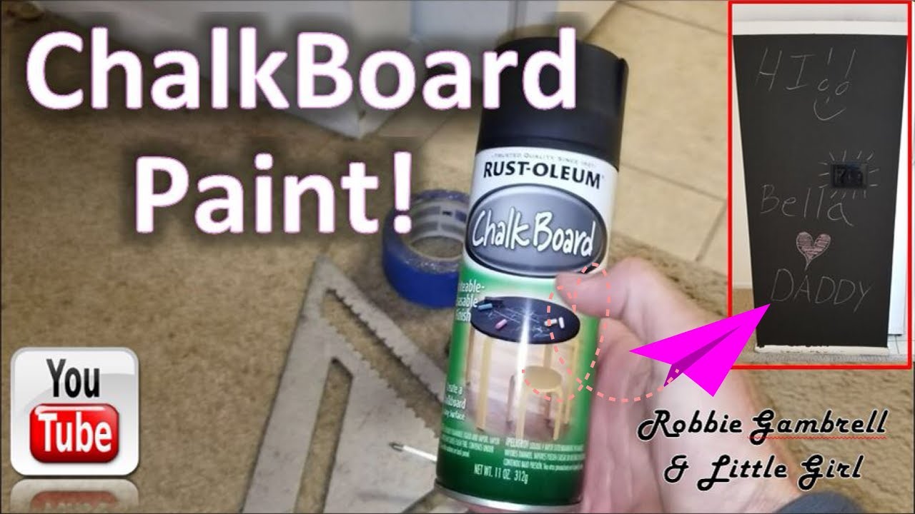 CHALKBOARD PAINT!! Make your walls into art. Easy clean up