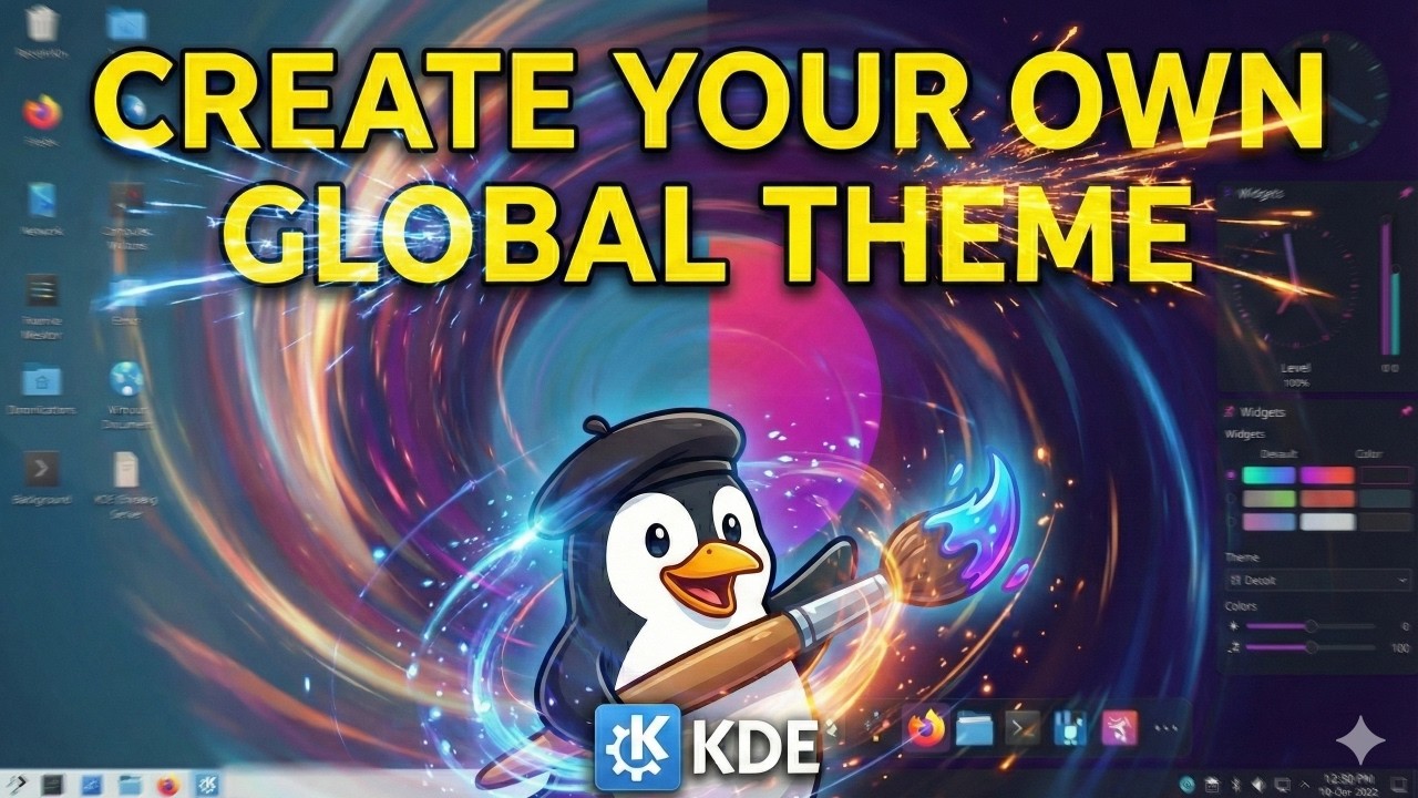 Create Your Own Global Theme - KDE Plasma Customization