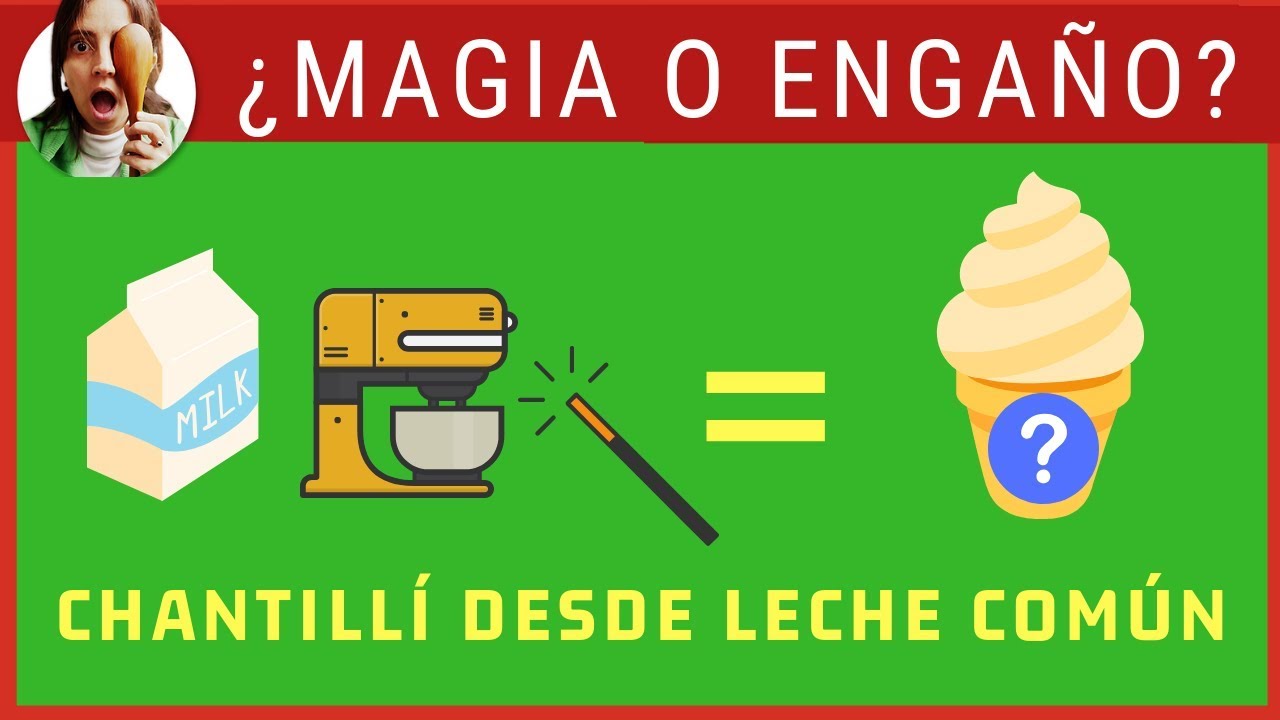 HACER CREMA CHANTILLY CON LECHE... ¿SE PUEDE?