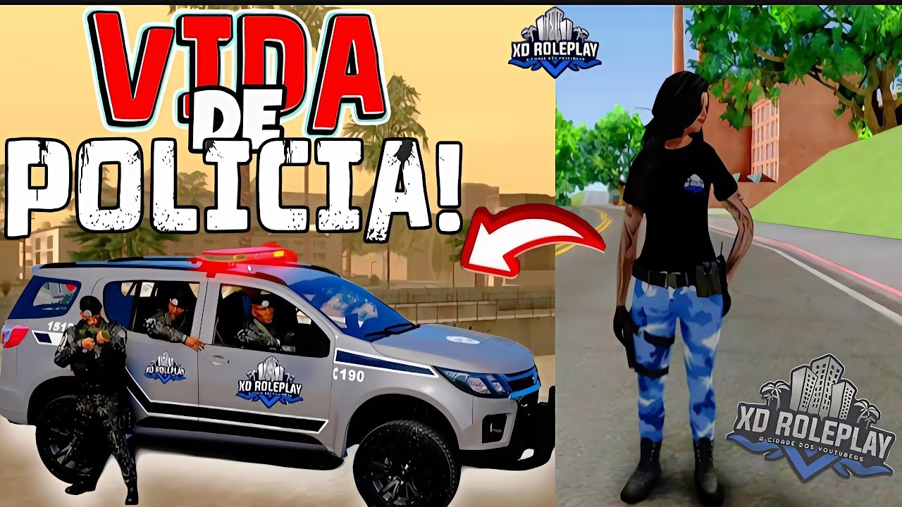 🚔 VIDA DE POLÍCIA na XD Roleplay! | AÇÃO, PERSEGUIÇÃO e RP  #xdRoleplay #GTA #GTAOnline #gtarp #xdrp