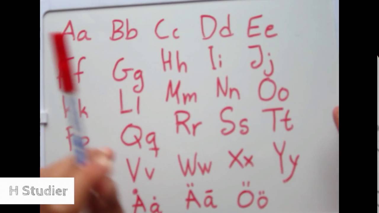 تعليم اللغة السويدية للمبتدئين  مقدمة و الدرس الاول -الاحرف و الارقام السويدية Svenska på arabiska