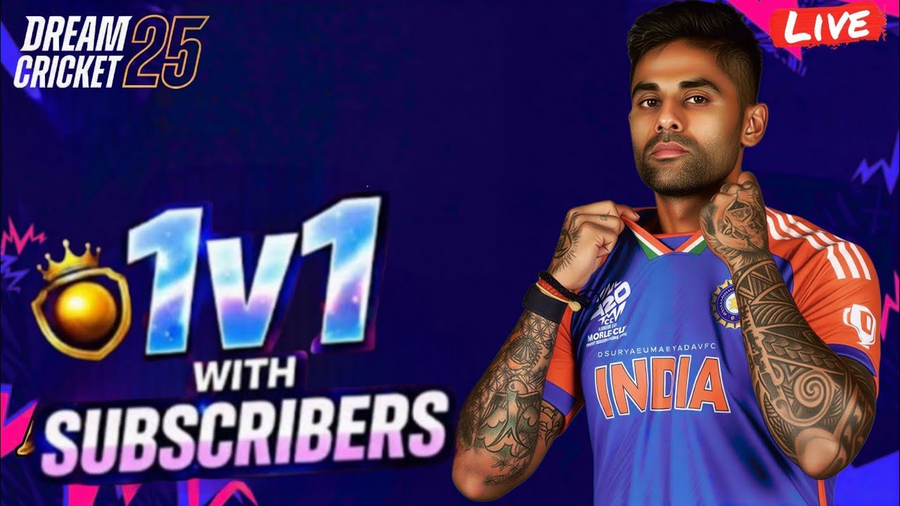 🔴Live: Subscribers vs Me | Dream Cricket 25 | #livegaming #dreamcricket25 #shortsfeed