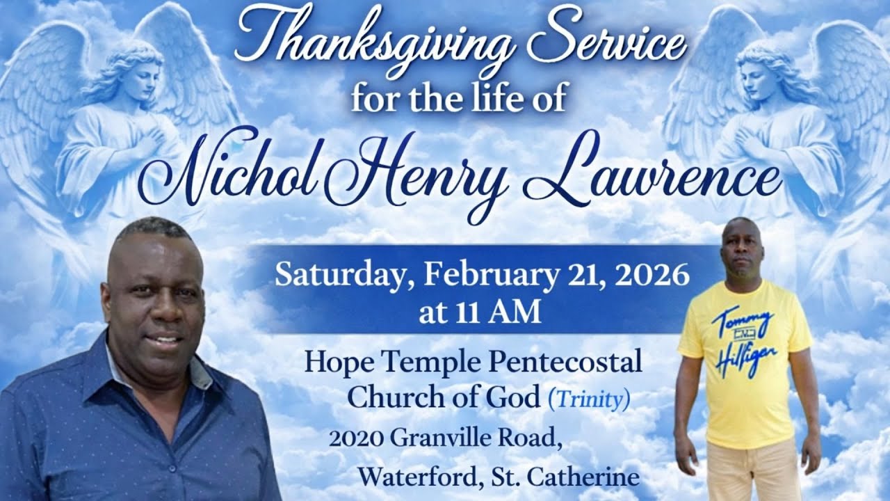 Nichol Henry Lawrence Thanksgiving Service