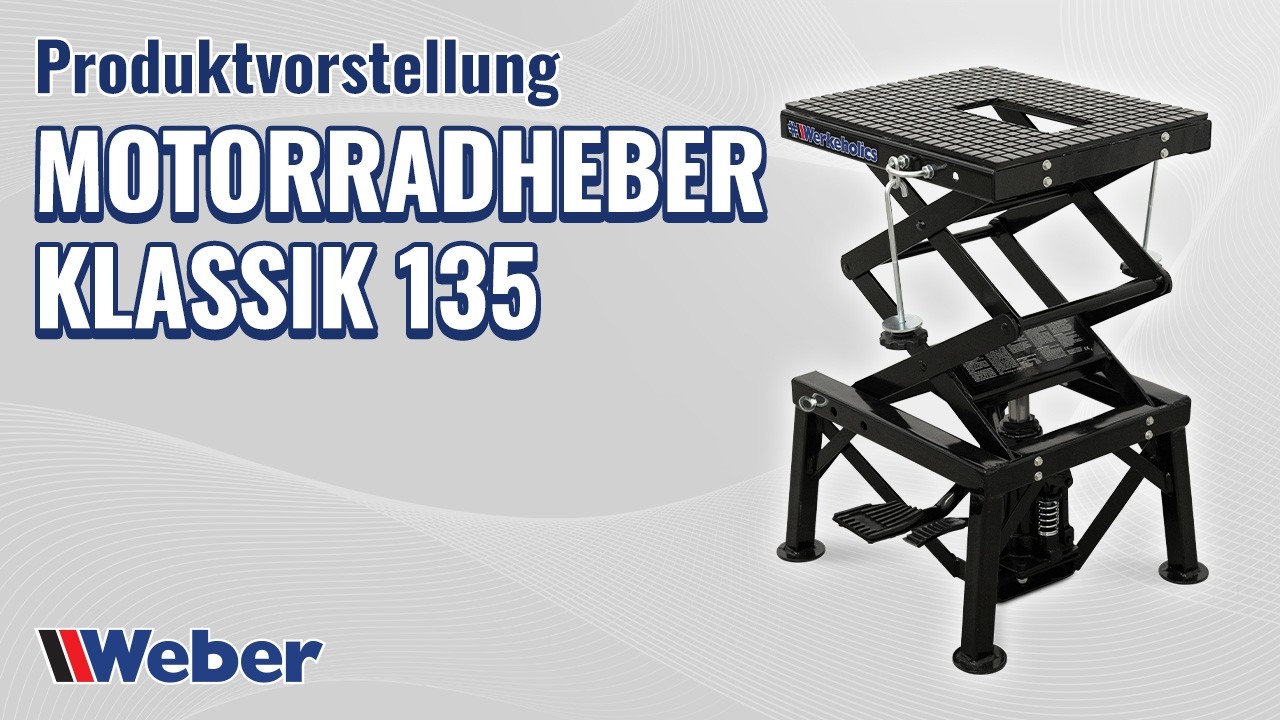 Motorradheber von #WeberWerke  - die perfekte Unterst&uuml;tzung f&uuml;r Zweiradbesitzer