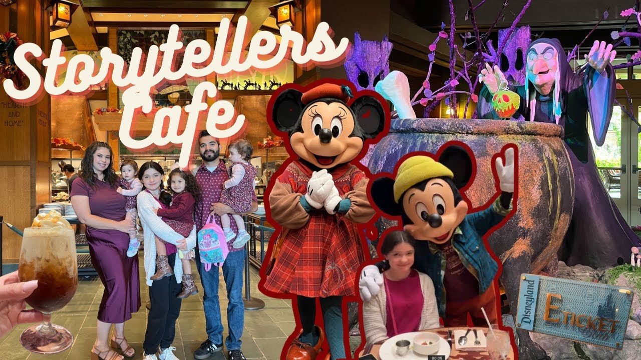 Storytellers Cafe Mickey's Autumn Adventures Breakfast Buffet & Walking Tour of Disneyland Hotel!