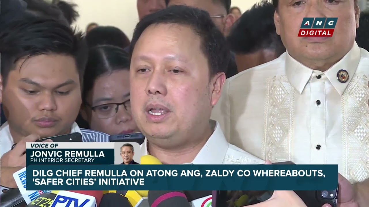 FULL: DILG chief Jonvic Remulla on Atong Ang, Zaldy Co whereabouts, Safer Cities Initiative | ANC