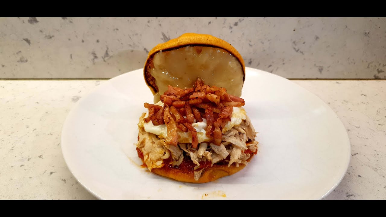 Hamburguesa de Pollo asado, by Mi Cocina JIF