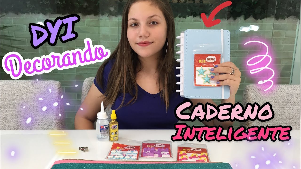 DIY COMO DECORAR SEU CADERNO INTELIGENTE | MATERIAL ESCOLAR E PAPELARIA | LAURA THINK PINK