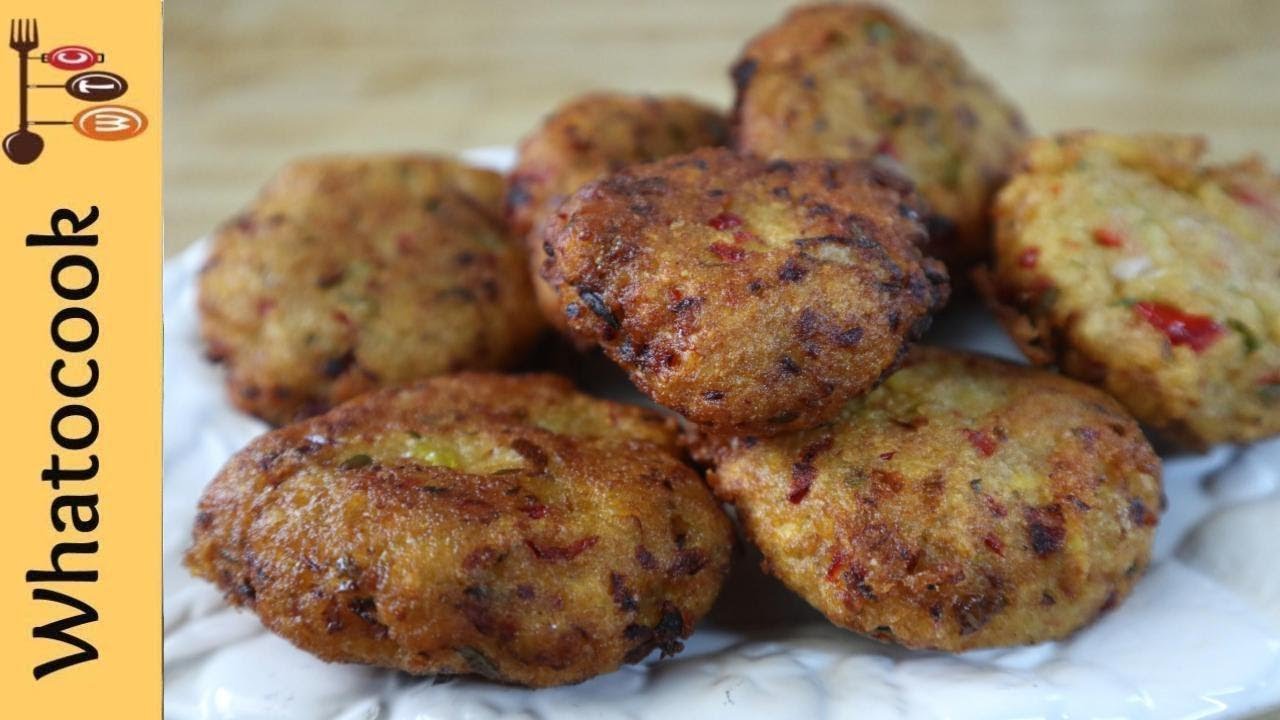 How To Make Green Plantain Akara | #vegandeatz | www.WhaTooCook.com