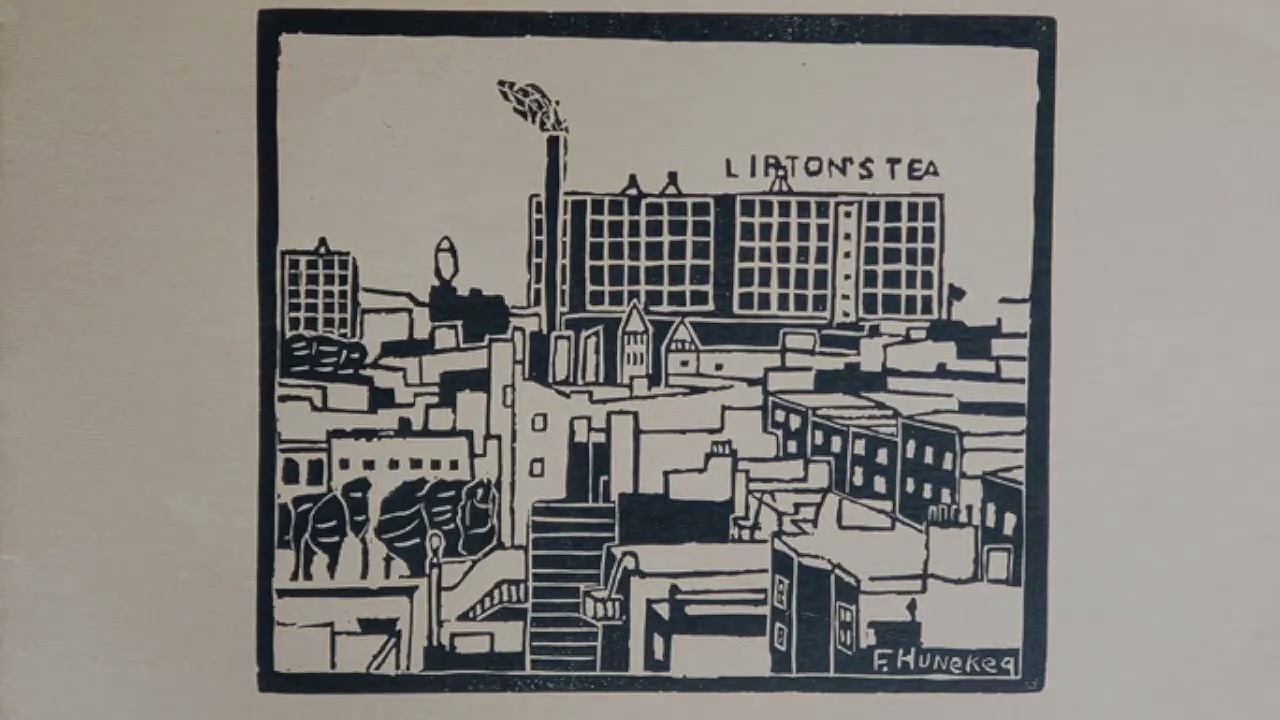 Hoboken Demarest High School lino prints 1932