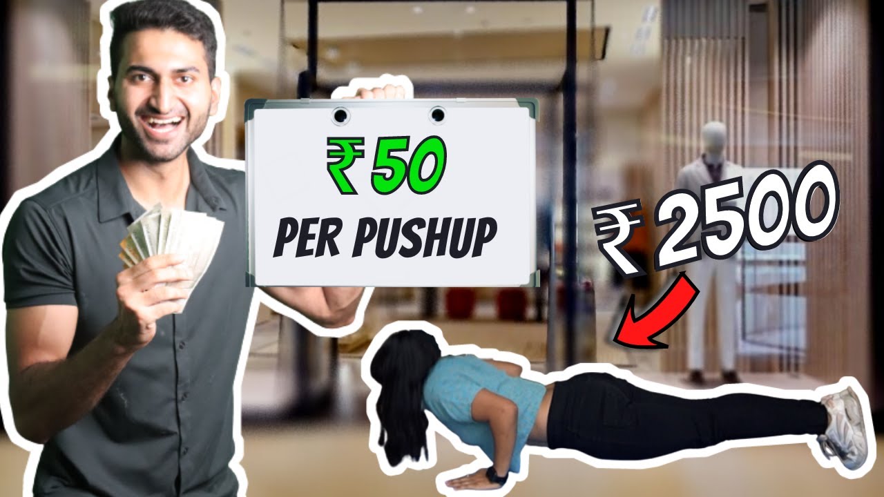 Rs 10,000 Push-up Challenge | Win Rs 50 for every Push-Up | Girls Public Challenge