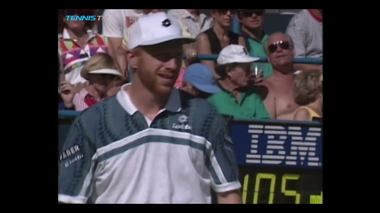 Indian Wells 1995 SF Agassi vs Becker
