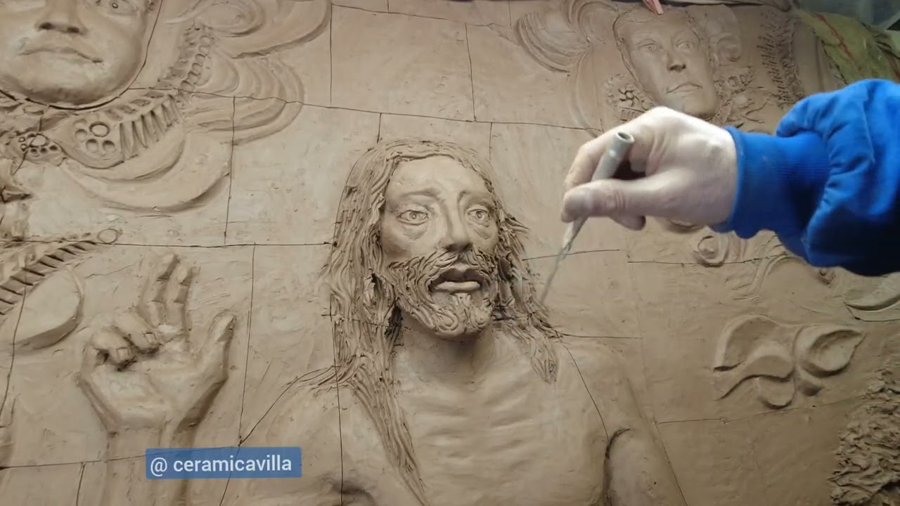 Como cortar un MURAL DE CERÁMICA PARTE #27 #tutorial #tallerdeceramica #sculpture  #muralproject