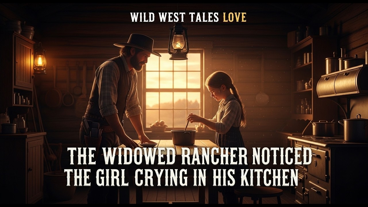 The Widowed Rancher Noticed the Girl Crying in His Kitchen — What He Did Next Changed Her Life