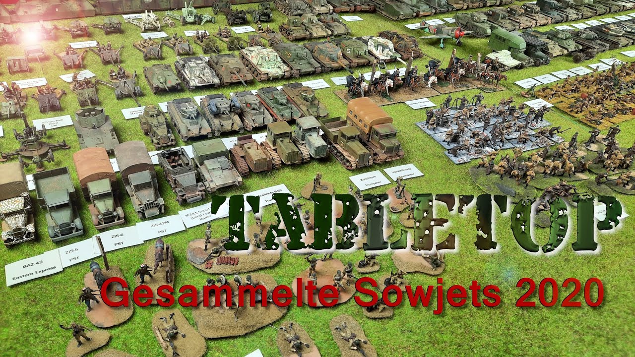 1:72 WW2 Sowjets Sammlung/Tabletop-Armee Stand 2020