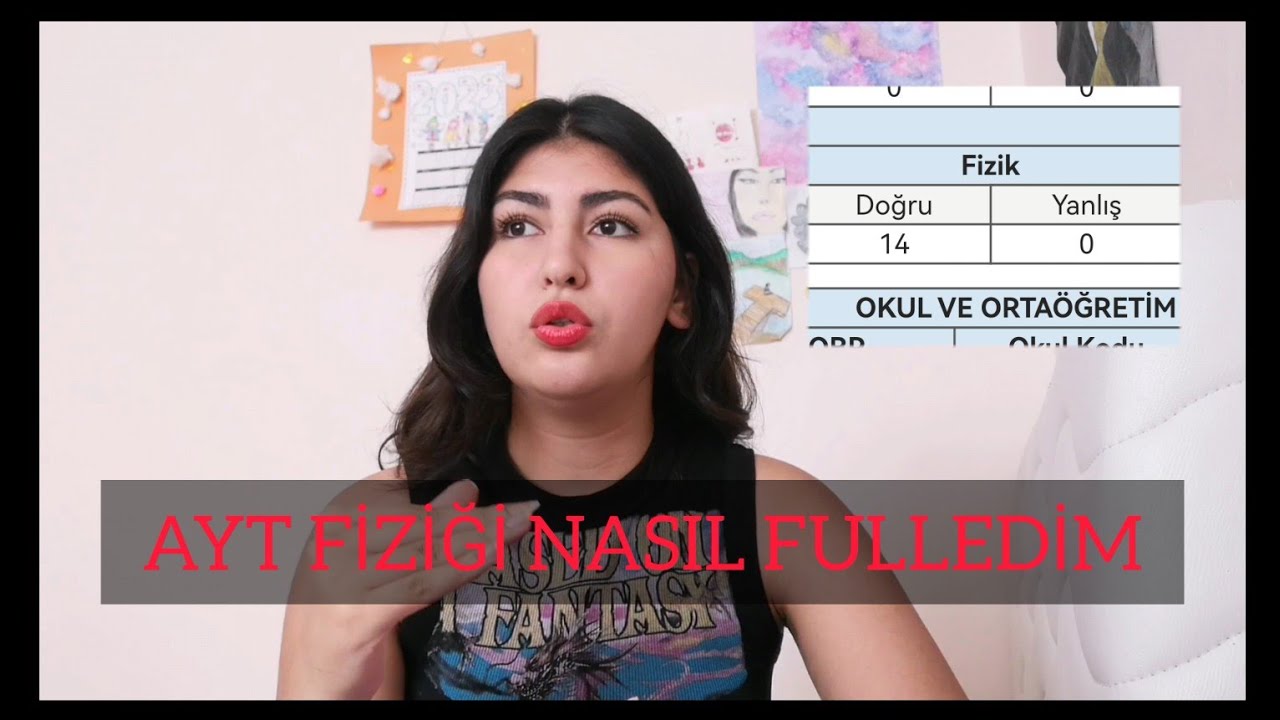 AYT FİZİĞİ NASIL FULLEDİM?  / DERSHANESİZ , ÖZEL DERSSİZ YALNIZCA YOUTUBE İZLEYEREK