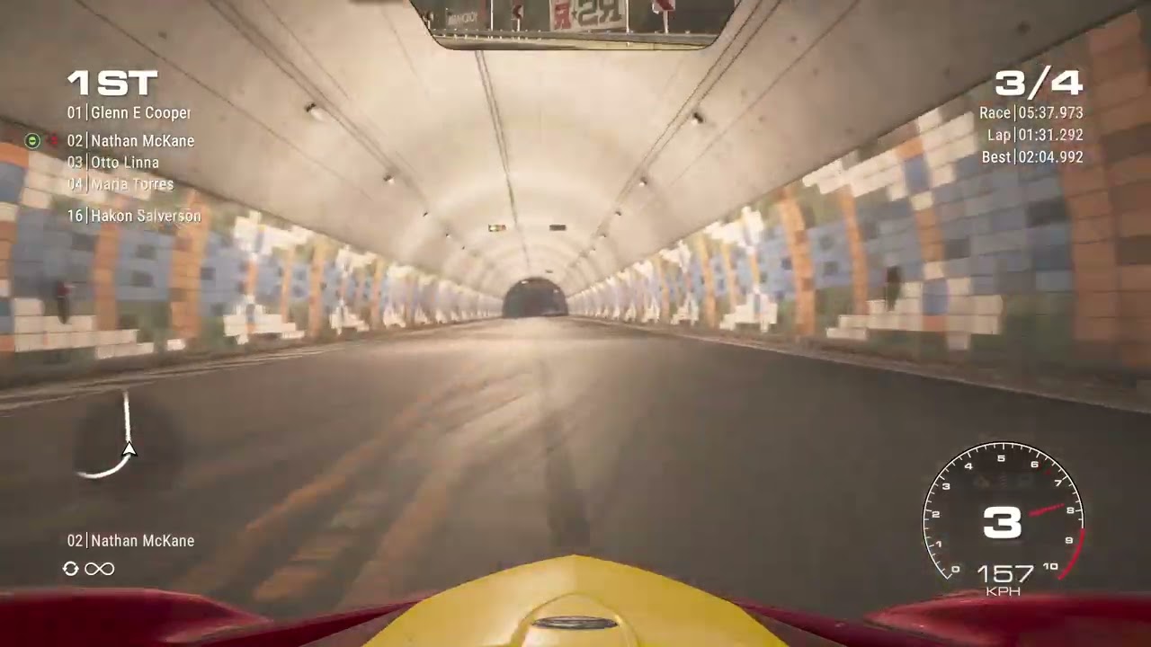 Grid Career mode: Track Day GT series, Race 2 okutama gp circuit.