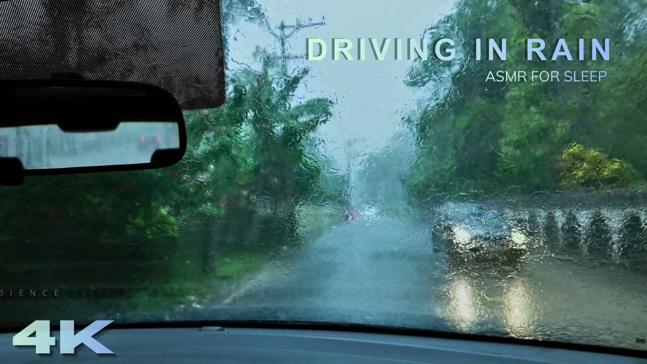 [4K] Monsoon Drive Kerala: Soothing Heavy Rain on Backroads for Sleep, Study & Focus