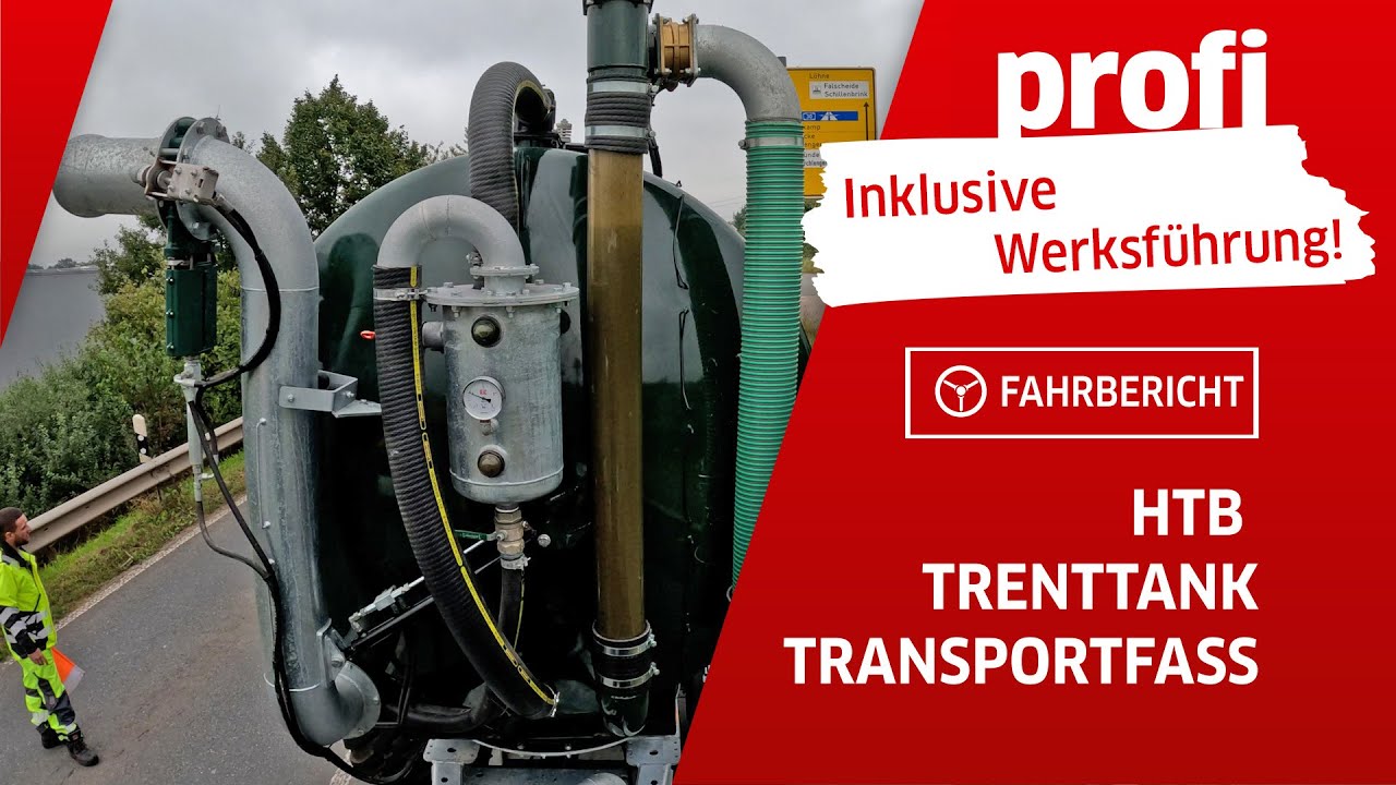 Güllezubringer HTB Trenttank-Stahl-Transportfass | profi #Fahrbericht