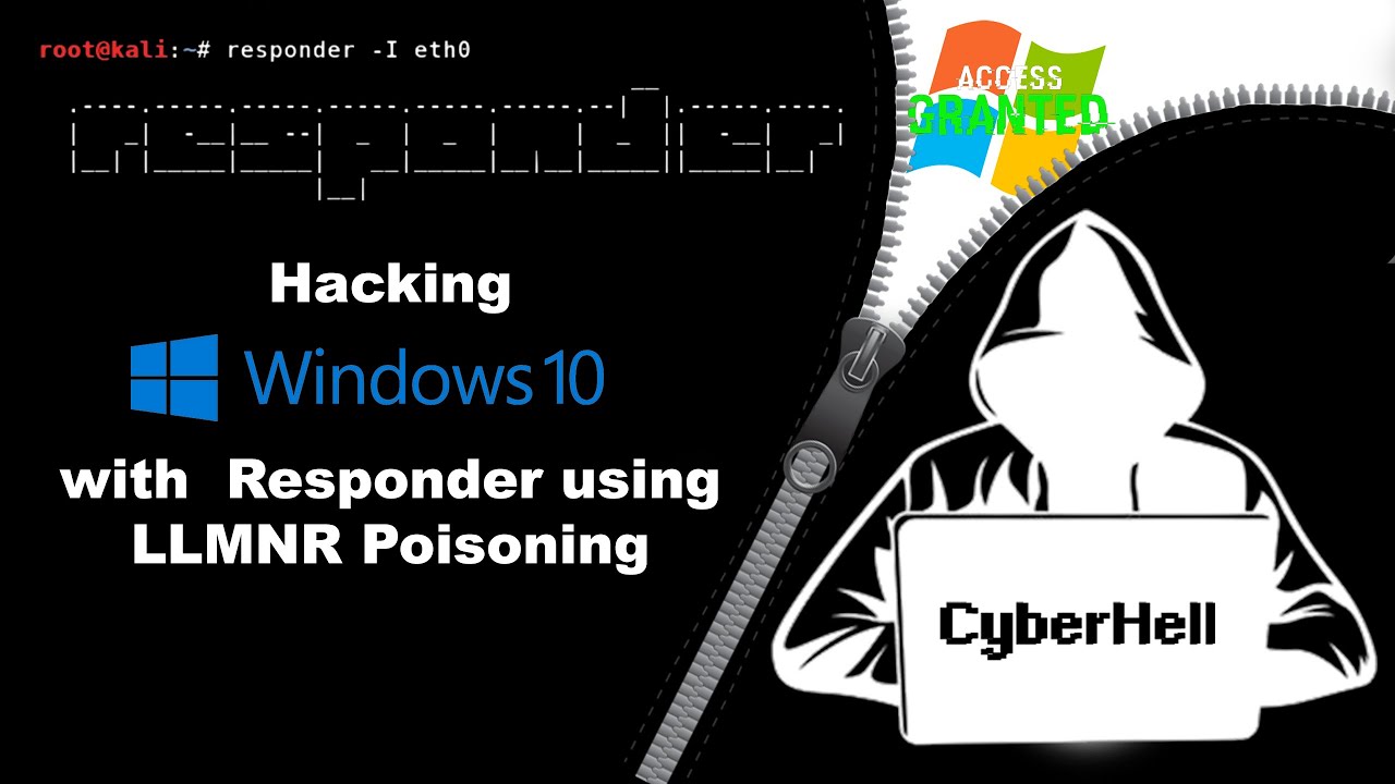 Hacking Windows 10 with Responder: Leveraging LLMNR Poisoning for Unauthorized Access
